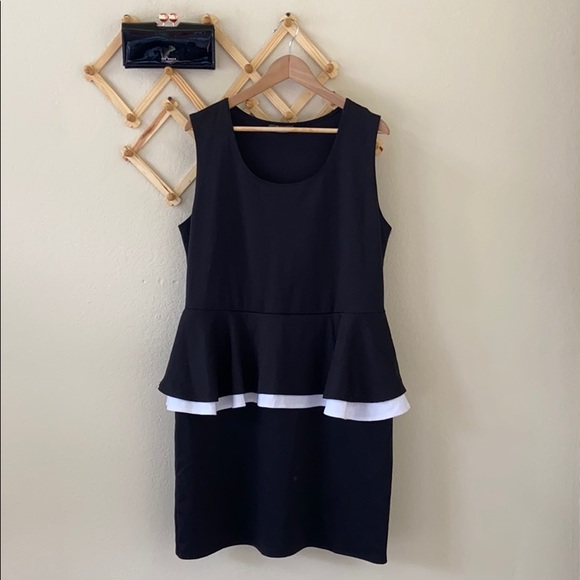 🌾 Pinc • Ponte Peplum Dress